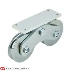 Vodiaca kladka dvojložisková ø 120mm Combi Arialdo, pre profil C902/20, nosnosť 1100 kg, Zn Vodiaca kladka dvojložisková ø 120mm Combi Arialdo, pre profil C902/20, nosnosť 1100 kg, Zn